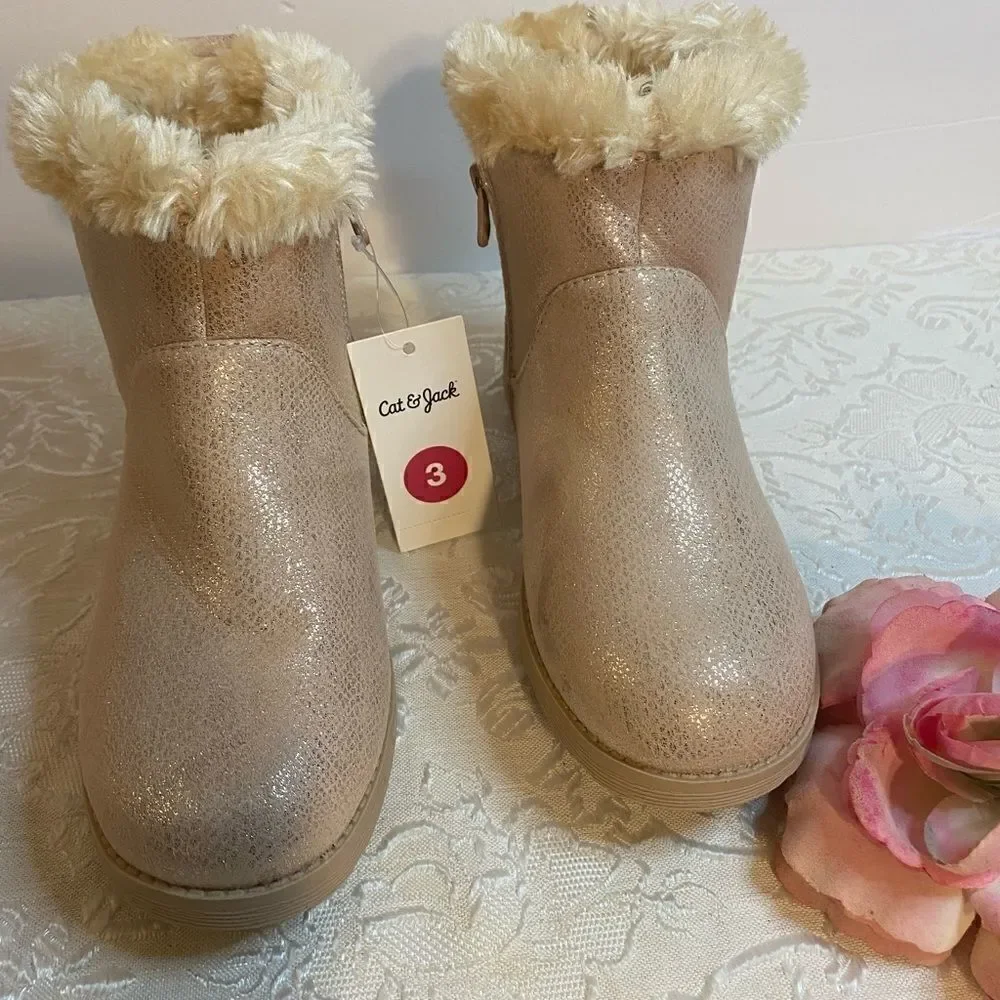 🌸Cat and Jack Girls Faux Suede Style Boot Sizes:Various